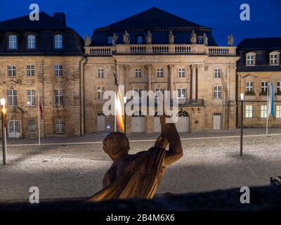 Margravial Opera House Bayreuth, dusk, UNESCO World Heritage, Franconia, Bavaria, Germany Stock Photo
