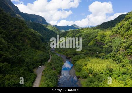 Impressions of Papenoo Valley, Tahiti, French Polynesia Stock Photo