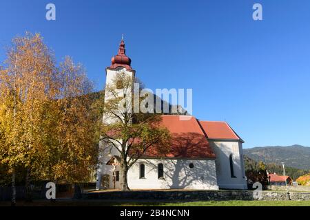 Teufenbach-Katsch, church in Teufenbach in Austria, Styria, Murau-Murtal Stock Photo