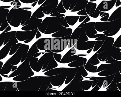 Black and white stars seamless pattern. Distorted stars. Background for fabrics, print, typography and advertising products. Vector illustration Stock Vector