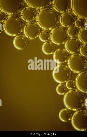 Macro shots soapy water bubbles close-up Stock Photo