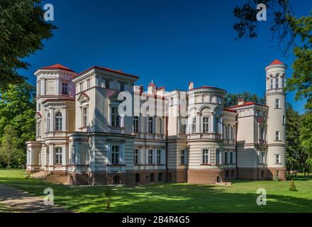 Lubomirski Palace, 1887, Eclectic style, seat of The East European State Higher School in Przemysl, Malopolska, Poland Stock Photo