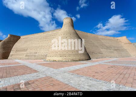 Walls of the Ark, Bukhara, Uzbekistan Stock Photo