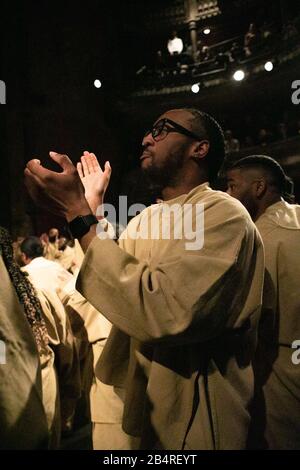 Kanye West Sunday Service showduring Paris Fashion Week fallwinter 20-21 Stock Photo