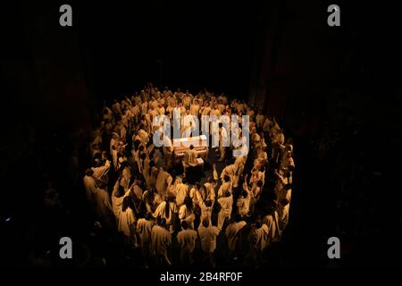 Kanye West Sunday Service showduring Paris Fashion Week fallwinter 20-21 Stock Photo