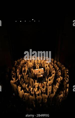 Kanye West Sunday Service showduring Paris Fashion Week fallwinter 20-21 Stock Photo