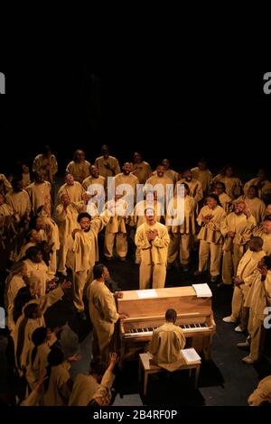 Kanye West Sunday Service showduring Paris Fashion Week fallwinter 20-21 Stock Photo