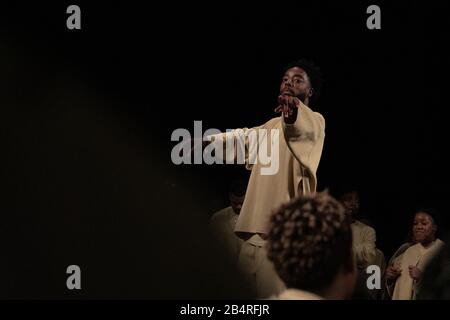 Kanye West Sunday Service showduring Paris Fashion Week fallwinter 20-21 Stock Photo