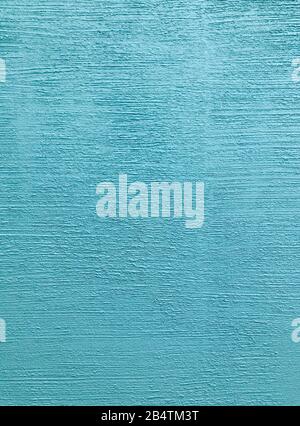 Blue aqua stone grain linear pattern wall spray painted texture concrete background in retro style with copy space Stock Photo