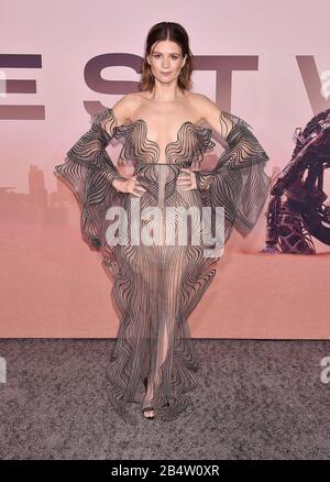 HOLLYWOOD, CA - MARCH 05: Katja Herbers attends the Premiere of HBO's