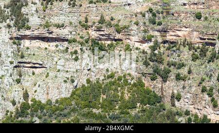 Details of the rock faces in Qadisha valley, Lebanon Stock Photo