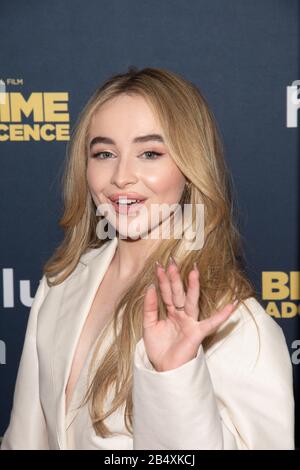 New York, United States. 06th Mar, 2020. Sabrina Carpenter attends the premiere of 'Big Time Adolescence' at Metrograph in New York City. Credit: SOPA Images Limited/Alamy Live News Stock Photo