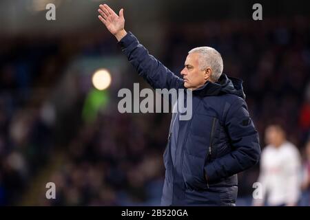 Burnley, UK. 07th Mar, 2020. Tottenham Hotspur Manager Jose Mourinho during the Premier League match between Burnley and Tottenham Hotspur at Turf Moor on March 7th 2020 in Burnley, England. (Photo by Daniel Chesterton/phcimages.com) Credit: PHC Images/Alamy Live News Stock Photo