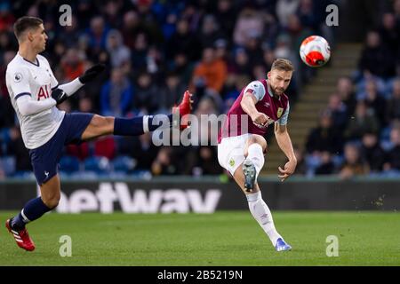 Burnley, UK. 07th Mar, 2020. Charlie Taylor of Burnley during the Premier League match between Burnley and Tottenham Hotspur at Turf Moor on March 7th 2020 in Burnley, England. (Photo by Daniel Chesterton/phcimages.com) Credit: PHC Images/Alamy Live News Stock Photo