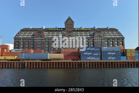 Lagerhaus, Westhafen, Moabit, Berlin, Deutschland Stock Photo