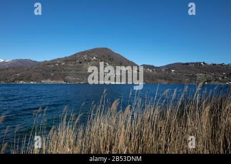 a fantastic view of Lake d'Orta, Piedmont, Lombardy, Italy Stock Photo