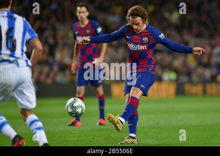 Barcelona, Spain. 07th Mar, 2020. Antoine Griezmann of FC Barcelona during the Liga match between FC Barcelona and Real Sociedad at Camp Nou on March 07, 2020 in Barcelona, Spain. Credit: DAX/ESPA/Alamy Live News Stock Photo
