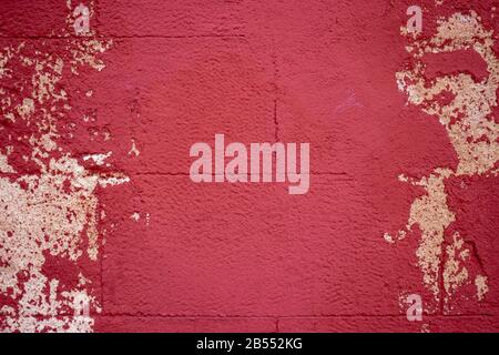 Red brick shabby background painted texture Stock Photo