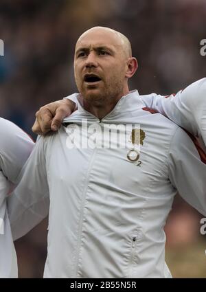 London, UK. 7th March 2020, Rugby Union Guinness Six Nations Championship, England v Wales, Twickenham, 2020, 07/03/2020  Willi Heinz  of England  Credit:Paul Harding/Alamy Live News Stock Photo