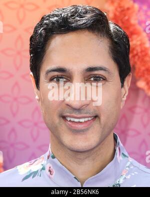 BURBANK, LOS ANGELES, CALIFORNIA, USA - MARCH 07: Maulik Pancholy arrives at the Los Angeles Premiere Of Disney Junior's 'Mira, Royal Detective' held at the Walt Disney Studios Main Theater on March 7, 2020 in Burbank, Los Angeles, California, United States. (Photo by Xavier Collin/Image Press Agency) Stock Photo