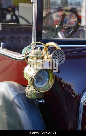 Vintage and new car and bike show in Mumbai, India. Stock Photo