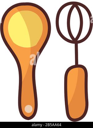 bakery whisk on white background vector illustration design Stock Vector