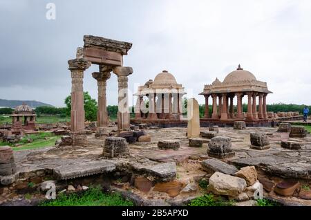 2001 Gujarat earthquake damaged ruins of Chattardi in Bhuj, Kutch, Gujarat, India. Stock Photo