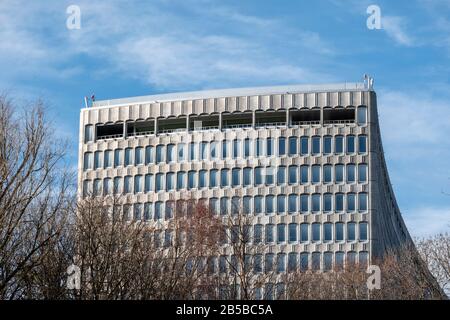 facade of ILO - International Labor Office - headquarters in Geneva ...