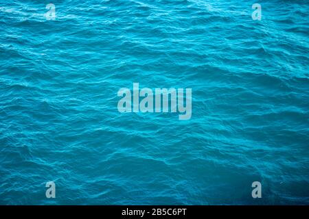 Natural background of blue-green sea water Stock Photo