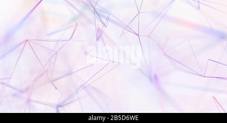 3D render of a plexus modern background with abstract low poly design ...