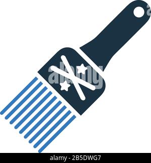 Paintbrush, bristles icon, perfect for use in designing and developing websites, printed files and presentations, stock images, Promotional Materials, Stock Vector