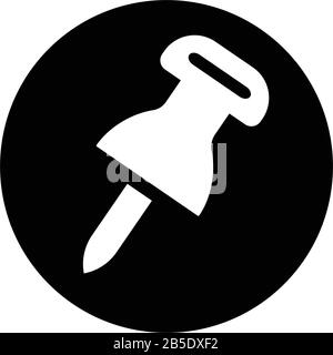 Push pin icon, clip point, Perfect for use in designing and developing websites, printed files and presentations, stock images, Promotional Materials, Stock Vector