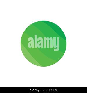 gradient green planet earth symbol logo vector Stock Vector