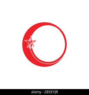 circle geometric motion stars rotation logo vector Stock Vector