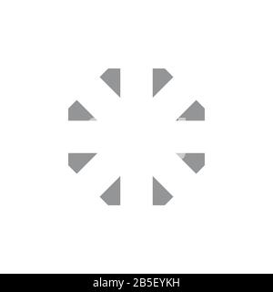 spread swirl geometric line logo vector Stock Vector