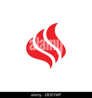 curves smooth stripes letter s logo vector Stock Vector