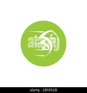 fast money rent symbol logo vector Stock Vector