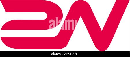 letter rn stripes linked geometric logo vector Stock Vector