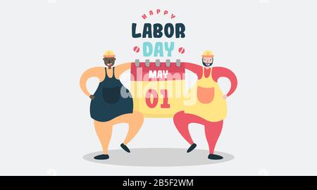 Happy labor day illustration vector Stock Vector