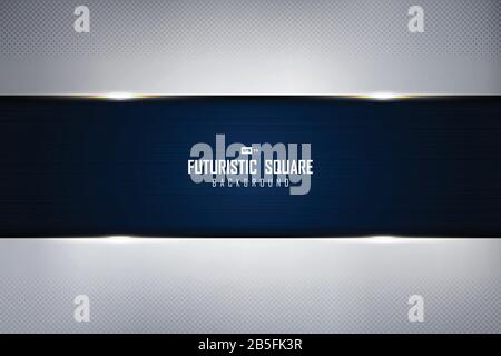 Abstract silver template with gradient grunge blue texture background technology design. Use for ad, poster, artwork, template. illustration vector ep Stock Vector