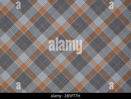 Checkered pattern textile texture background. Stock Photo