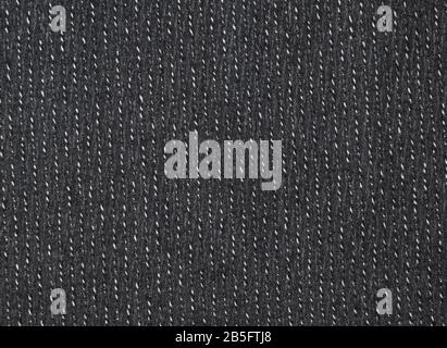 Dark black grey soft structural stripe fabric texture background wallpaper Stock Photo
