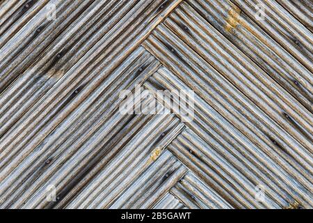 Surface eroded by time,Old wood background, plant Stock Photo