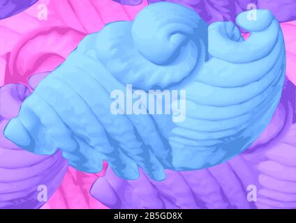 spiral abstract background. seamless vector bright background Stock Vector