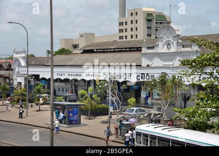 Fort Railway Station, Colombo, Sri Lanka Stock Photo