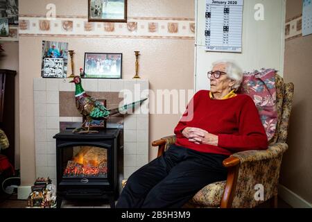 Old age pensioner living alone Stock Photo