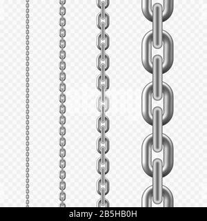 Seamless chrome metal chain