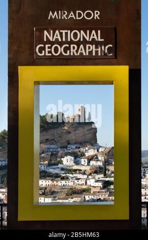 Motefrio, Spain - February 2020: Views of the village Montefrio in Granada (Spain) from the lookout of National Geographic. One of the villages with t Stock Photo