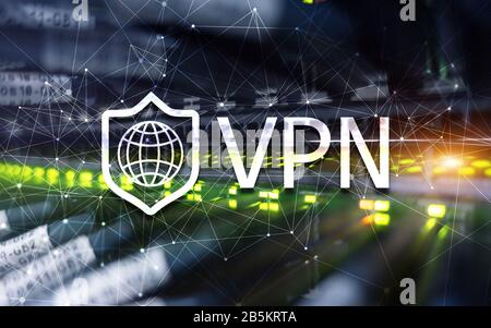 Virtual private network VPN. New technology concept 2021. Stock Photo