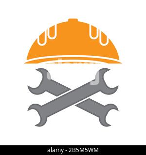 Repair Icon with Wrench. Mechanic Service Concept . Technical Maintenance. Troubleshooting Banner. Tech Support Stock Vector
